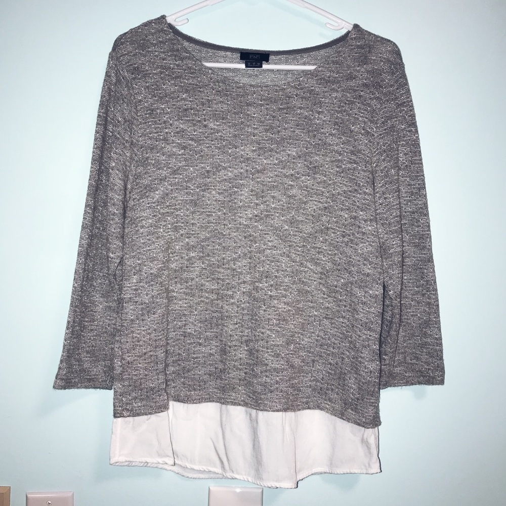 F&F Gray Long Sleeve Sweater